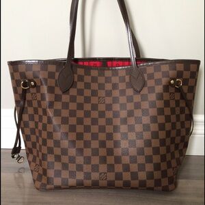 Louis Vuitton Brown Checkered Tote